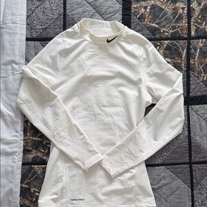 Nike Pro Ivory Long Sleeve Shirt